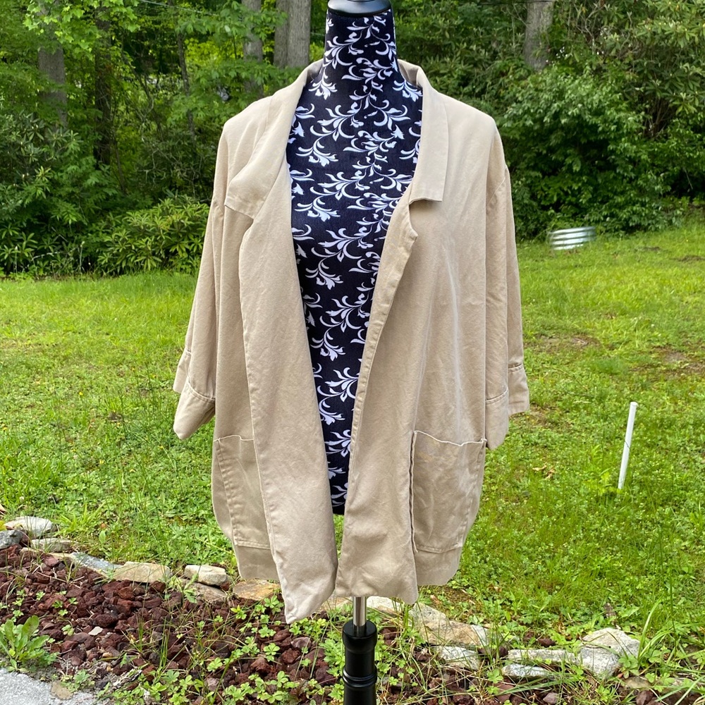 Bridge Gate Women's Khaki Cotton Jacket Size 3X